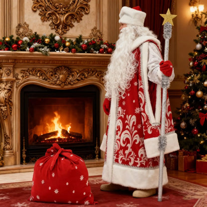 Christmas Decorations Halloween CostumesRussian Santa Claus Carnival Cosplay Costume New Year Men's Clothing